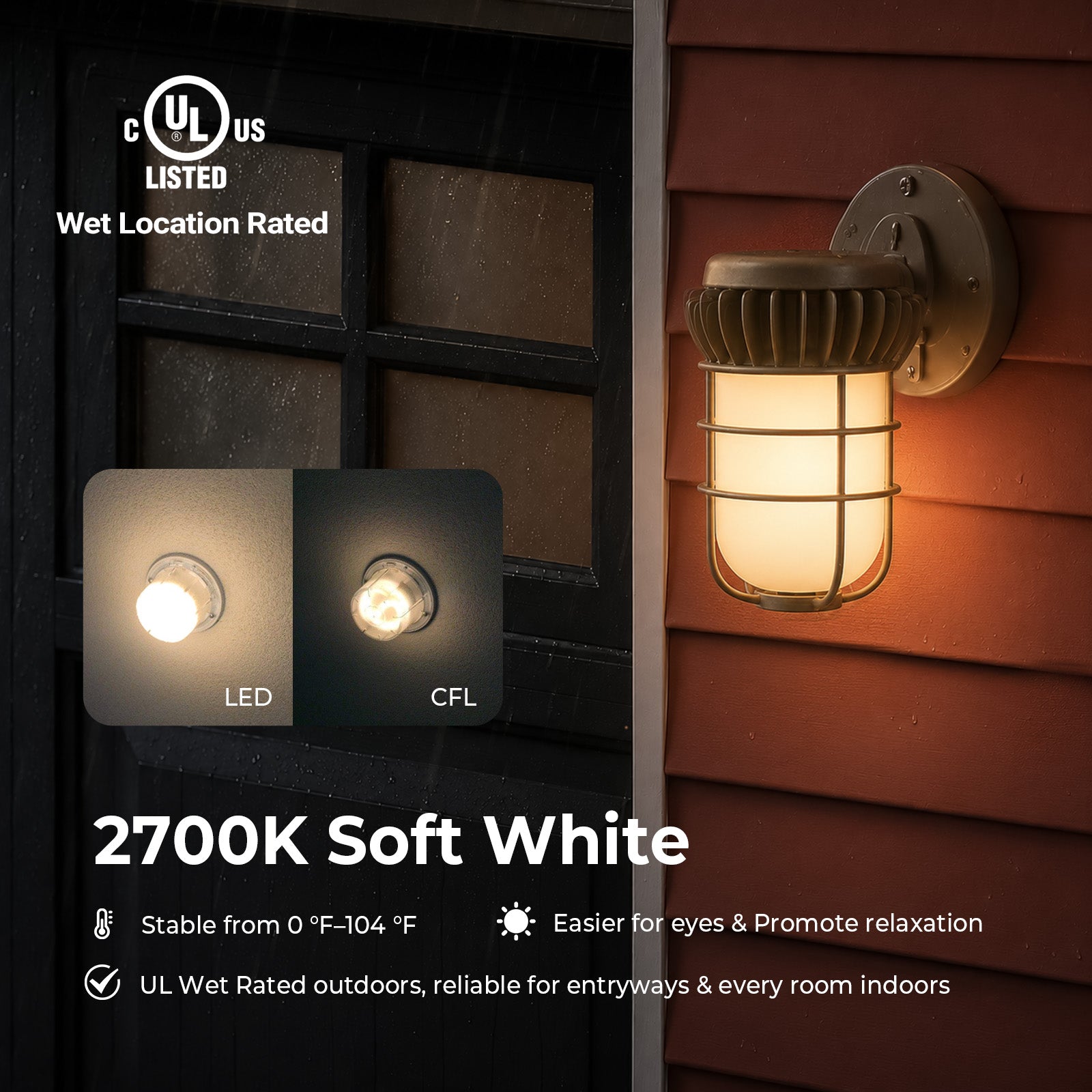 LED Squat Light Bulb - 10W - E26 - 2700K -1100LM