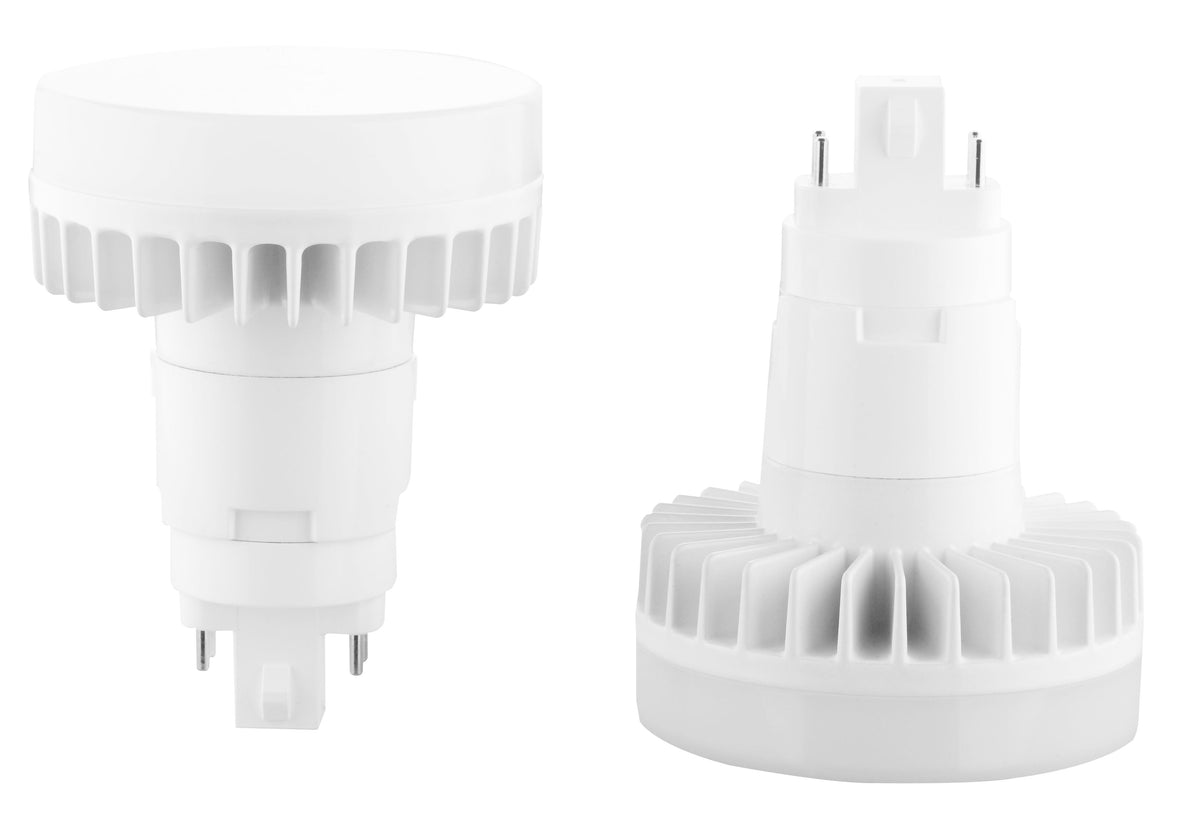 Legental 12W LED PL Lamp Type A+B, G24q 4-Pin Base, 3000K Warm White, 900LM, 26W CFL Equivalent, Plug-and-Play with Ballast or Ballast Bypass 120-277V, Vertical Compact Design, Fits 6" Recessed Cans, UL Listed Damp Location, Non-Dimming