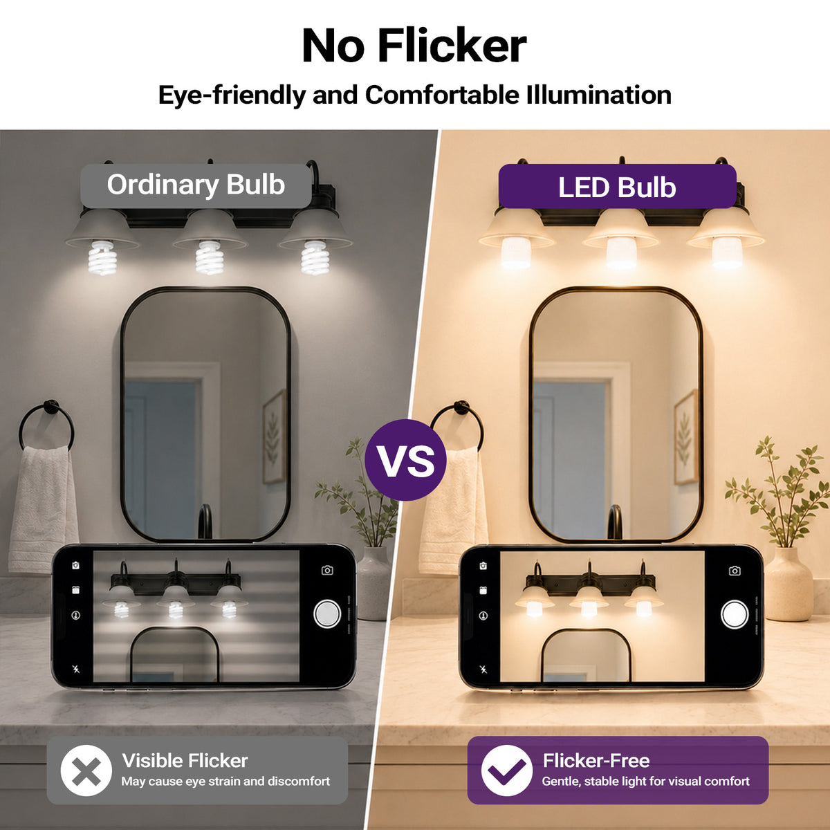 5.67" 12W GU24 LED Bulb 2 Prong PL 4000K 1100LM 26W CFL Equivalent 120-277V | Fluorescent Light Bulb Replacement, Led Lights Cool White, Horizontal Recessed 180°Rotating, UL Damp Listed, Non-Dimming