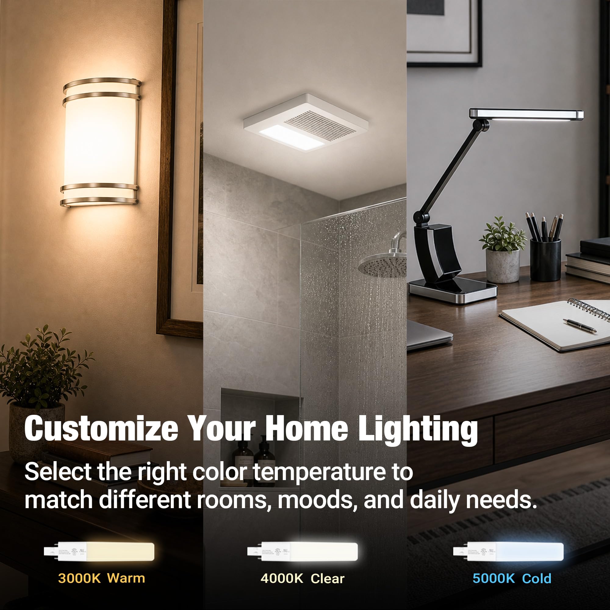 Legental GX23 Base LED Bulbs, 6W (13W CFL Equivalent) Slim 2-Pin PL Horizontal LED Light, 4000K Daylight, 360° Beam, 120–277V Plug-and-Play, Energy Efficient CFL Replacement, UL Listed – 10 Pack