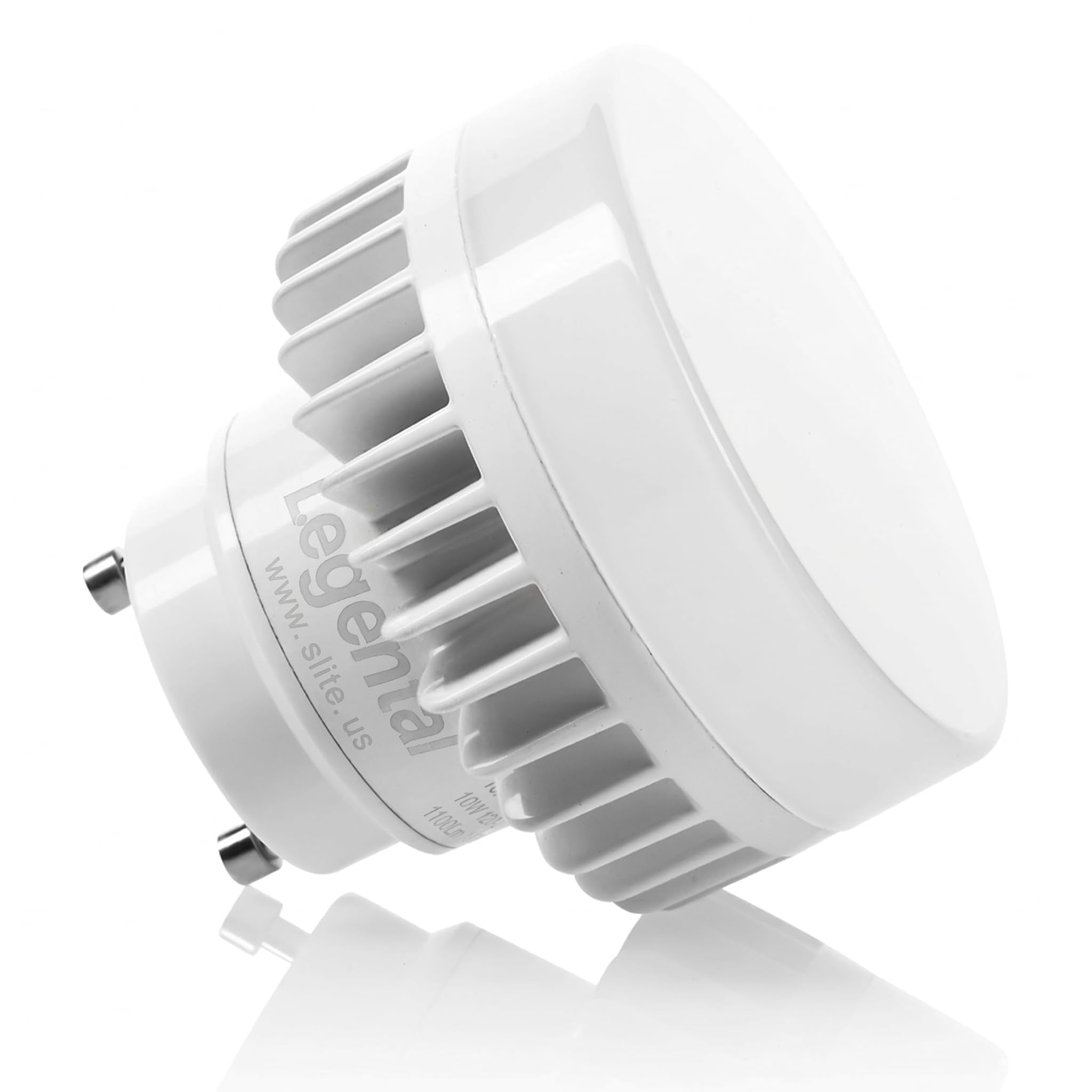 2.48" GU24 LED Mini Puck Light Bulb 2 Prong, 10W 1000LM 2700K Soft White | 2 Pin GU24 Led Squat Light Bulb 120-277V, Low Profile Design, 18W CFL Replacement, UL Wet Listed, Non-Dimming