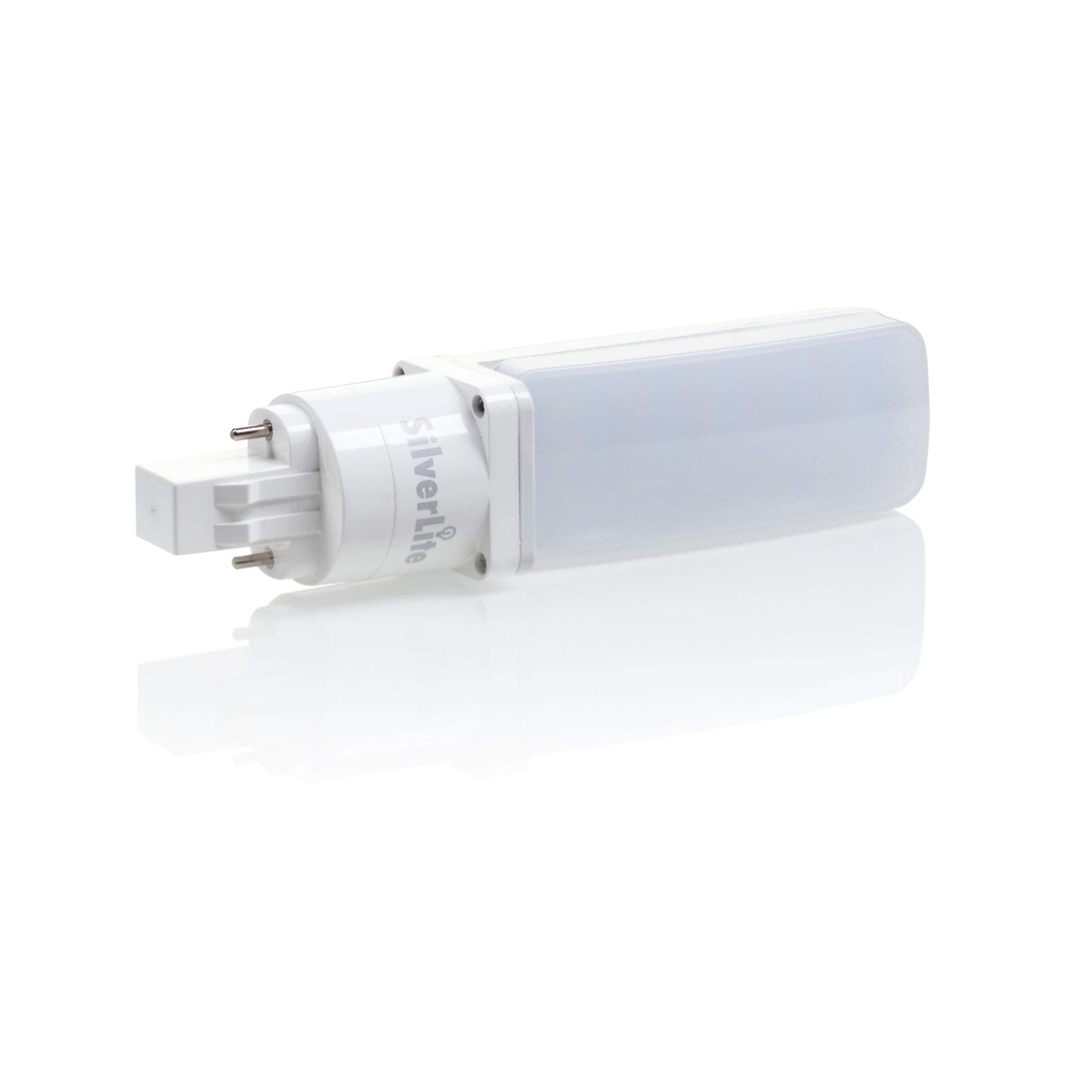 5.67" 12W GU24 LED Bulb 2 Prong PL 3000K 1100LM 26W CFL Equivalent 120-277V | Fluorescent Light Bulb Replacement, Led Lights warm white, Horizontal Recessed 180°Rotating, UL Damp Listed, Non-Dimming