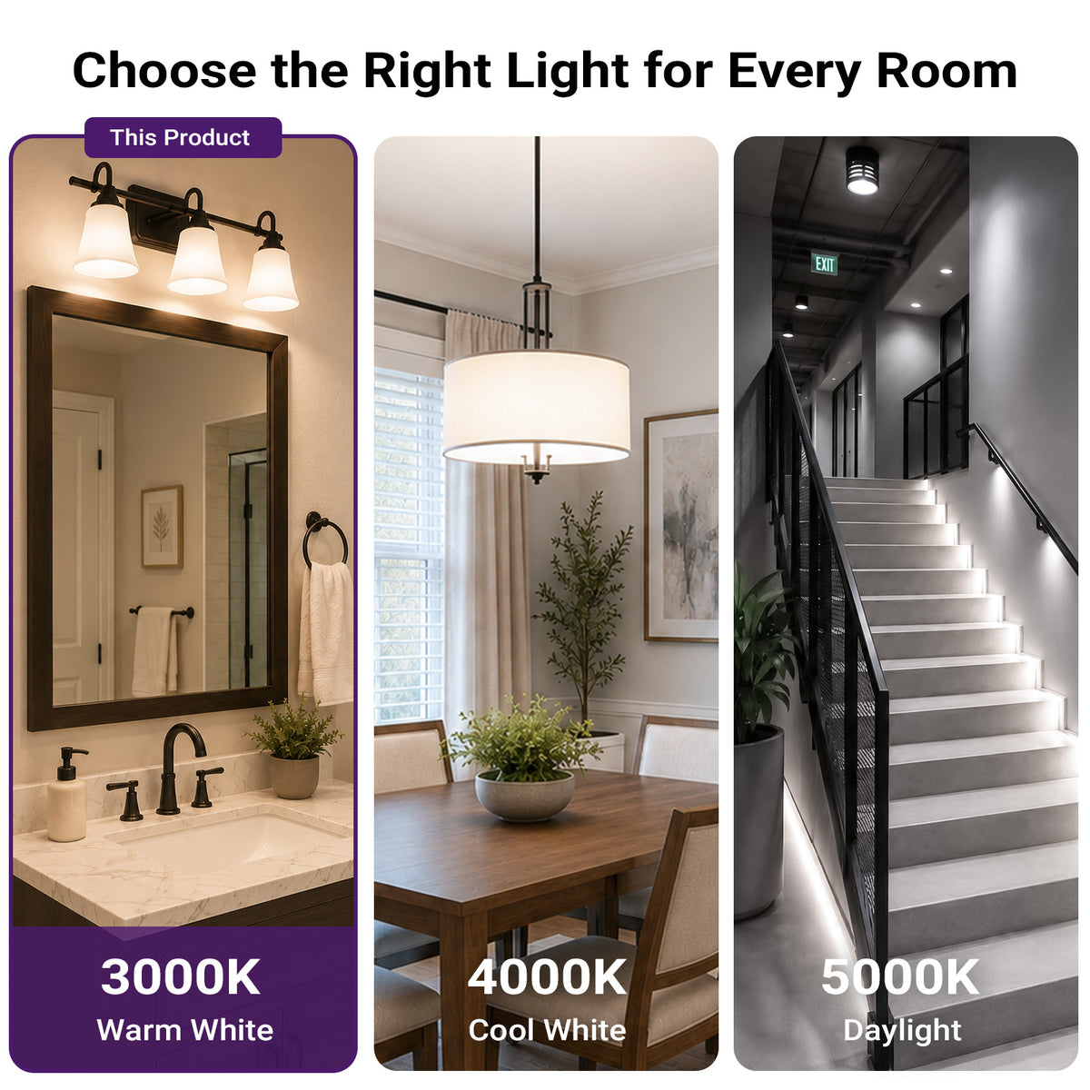 5.67" 12W GU24 LED Bulb 2 Prong PL 4000K 1100LM 26W CFL Equivalent 120-277V | Fluorescent Light Bulb Replacement, Led Lights Cool White, Horizontal Recessed 180°Rotating, UL Damp Listed, Non-Dimming