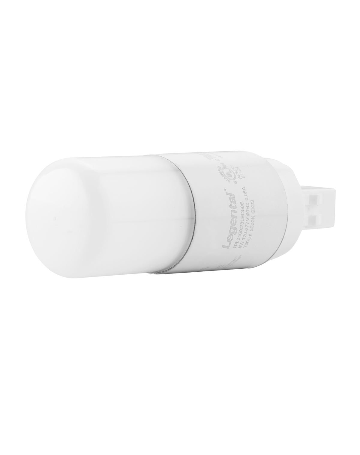 [Plug&Play] 7w(18w CFL Equivalent) LED Stick PL Bulb GX23-2 Pin Base, 750LM, Daylight(5000k), Driven by 120-277V and CFL Ballast, UL Classified, 2 Pack
