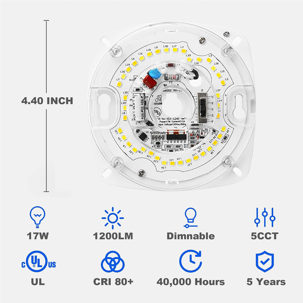 Legental 4.4 inch 5CCT LED light engine