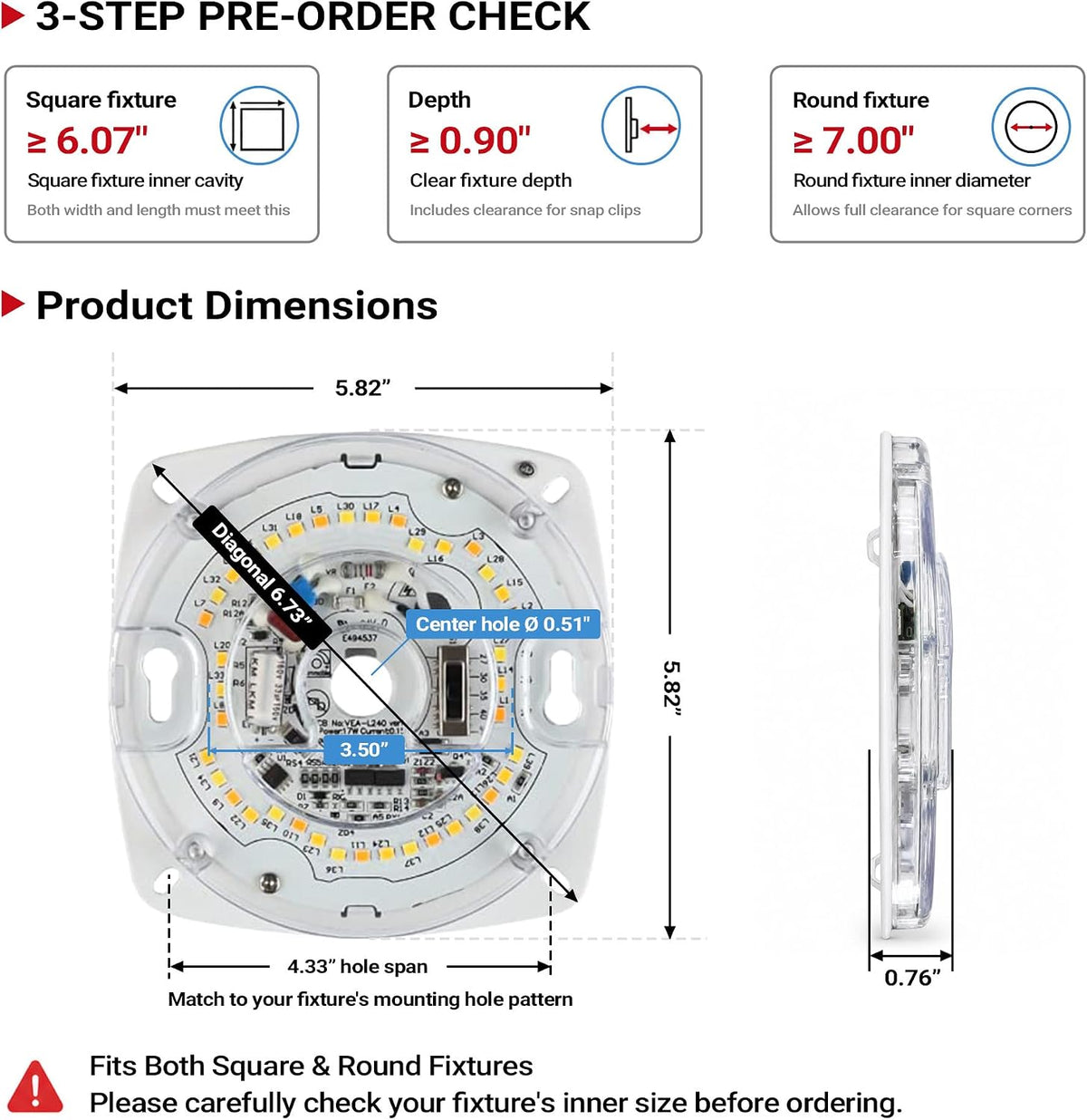 Legental 5.82 inch 5CCT LED light engine