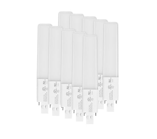 Legental GX23 Base LED Bulbs, 6W (13W CFL Equivalent) Slim 2-Pin PL Horizontal LED Light, 4000K Daylight, 360° Beam, 120–277V Plug-and-Play, Energy Efficient CFL Replacement, UL Listed – 10 Pack